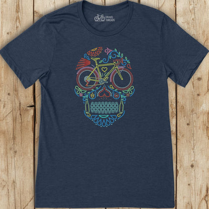 Cycling Sugar Skull T-Shirt
