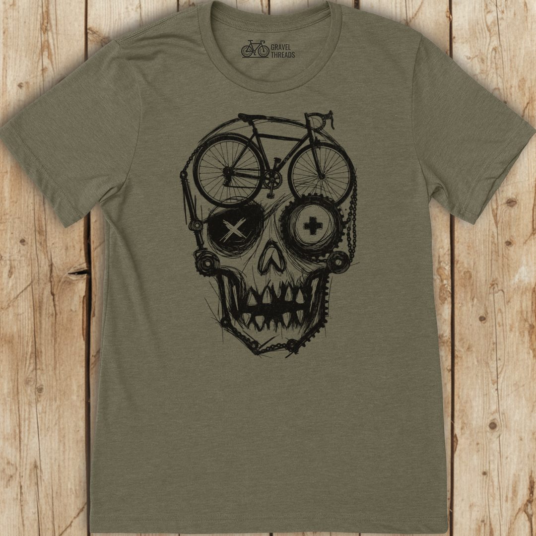 Skull Bike Sketch T-Shirt