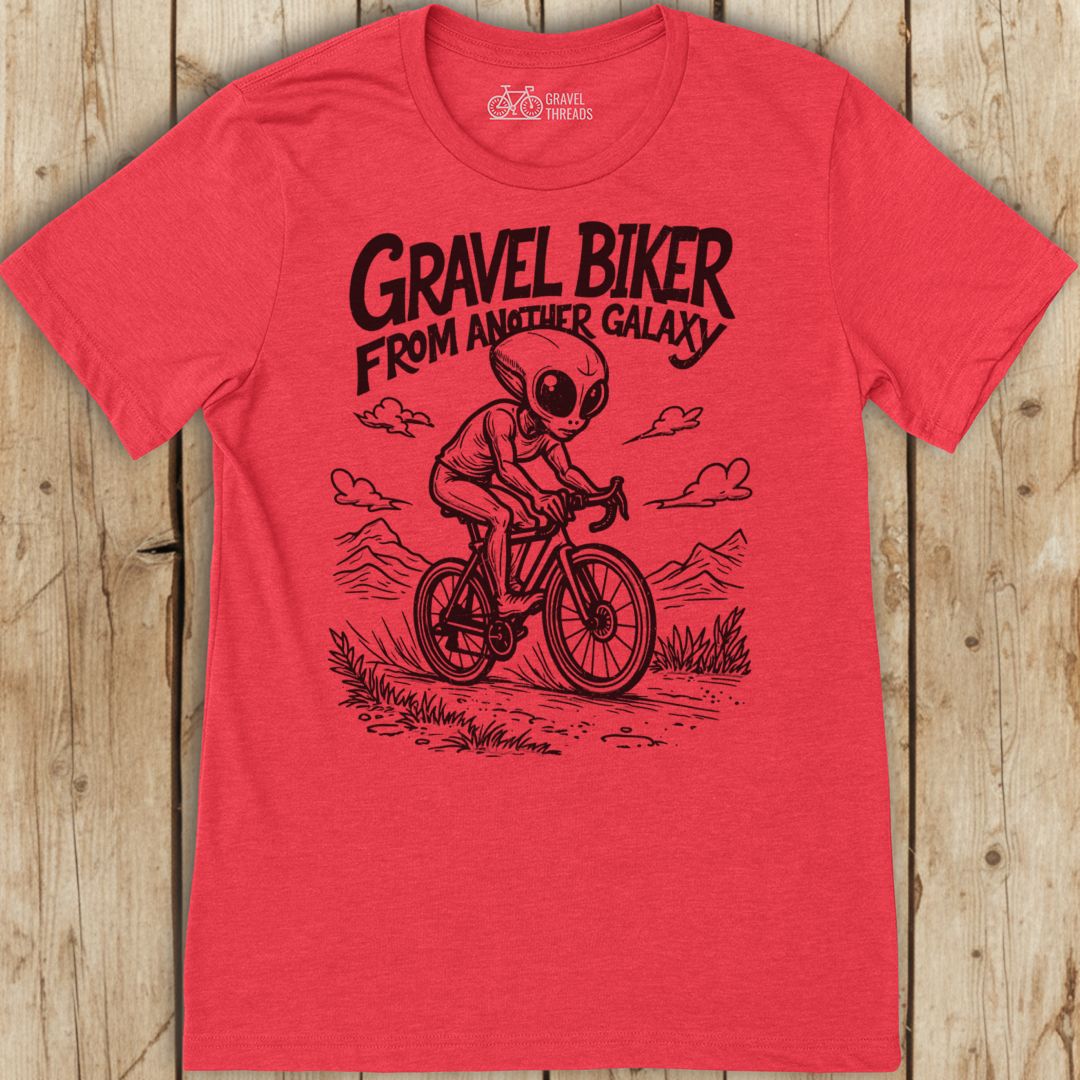 Gravel Biker Galaxy T-Shirt