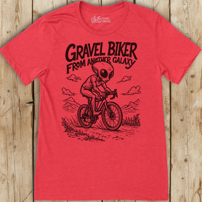 Gravel Biker Galaxy T-Shirt
