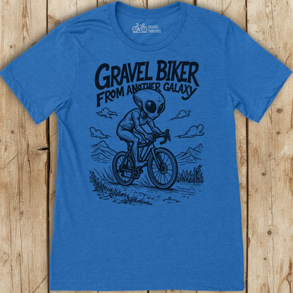 Gravel Biker Galaxy T-Shirt