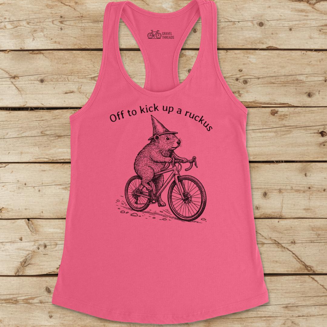 Groundhog Ruckus Racerback Tank