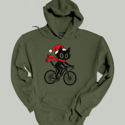 Cool Cat Christmas Hoodie