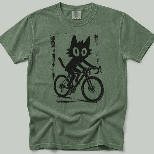 Cool Cat Cycling Heavyweight T-Shirt
