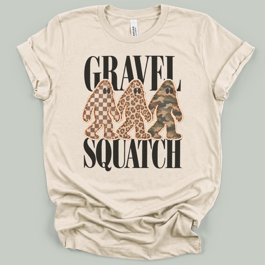 Gravel Squatch Faux Patchwork T-Shirt
