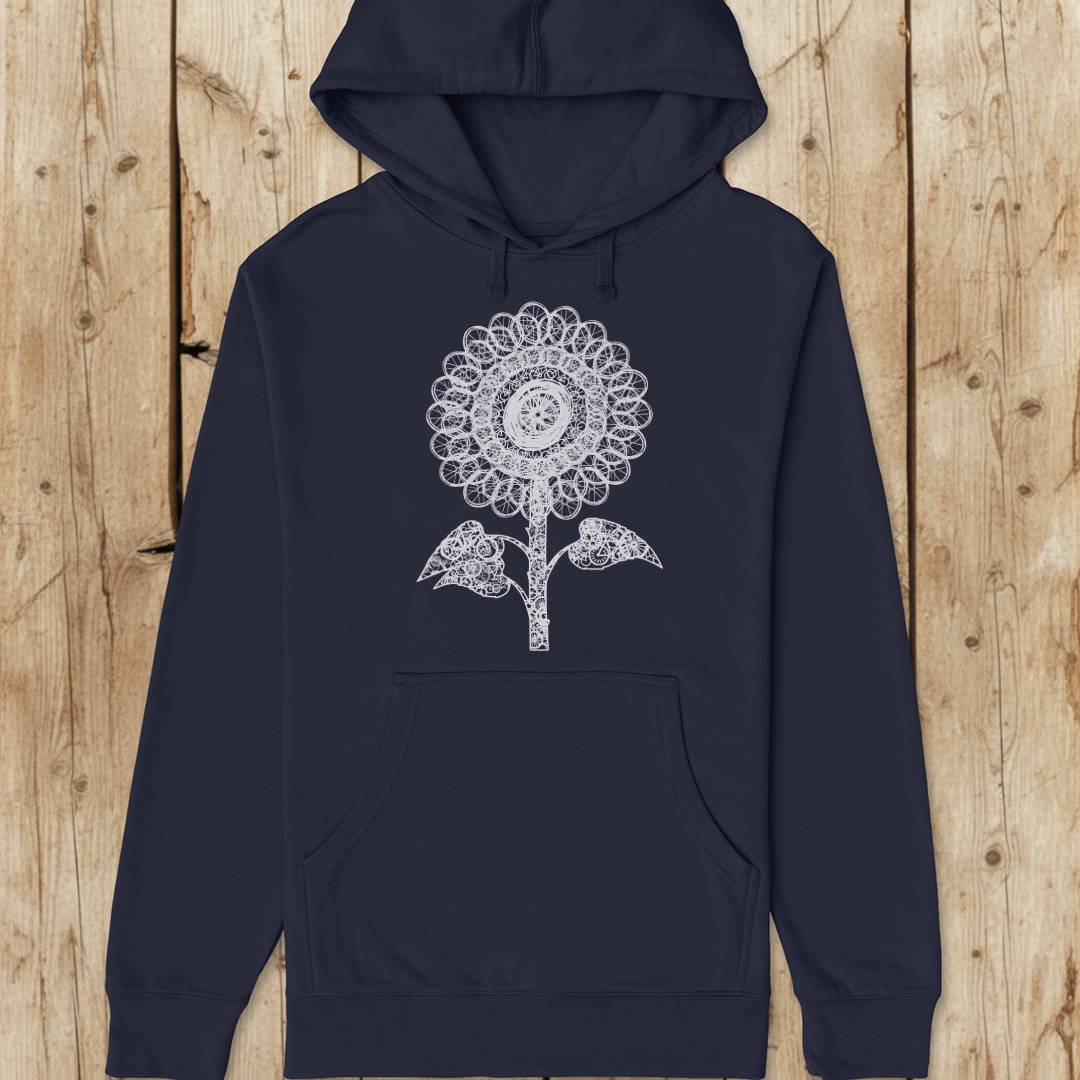 Sunflower Bike Parts Hoodie