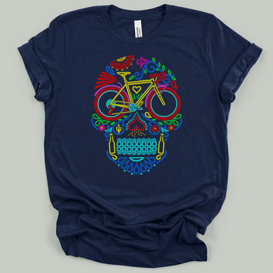 Cycling Sugar Skull T-Shirt