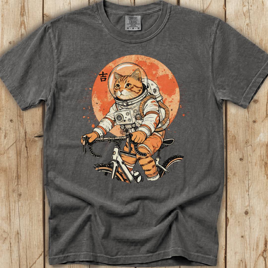 Cosmic Cat Cyclist Premium T-Shirt