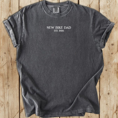 Embroidered New Bike Dad T-Shirt