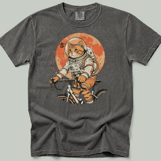 Cosmic Cat Cyclist Premium T-Shirt