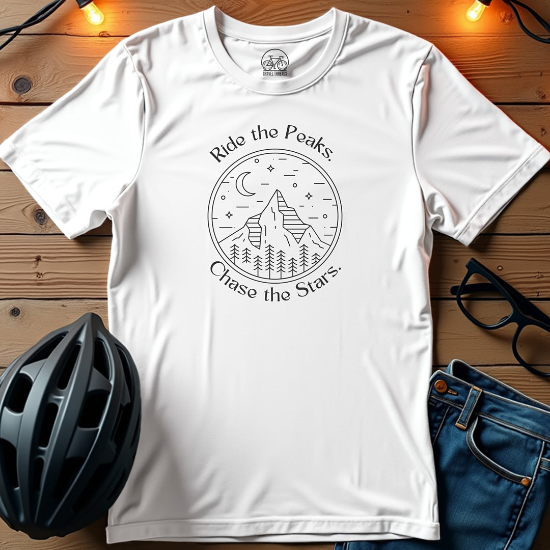 Ride The Peaks Chase The Stars T-Shirt