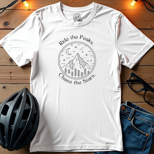 Ride The Peaks Chase The Stars T-Shirt