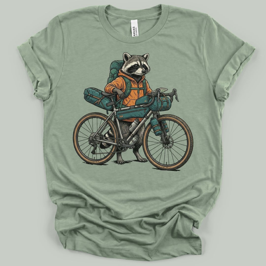 Bikepacking Raccoon T-Shirt