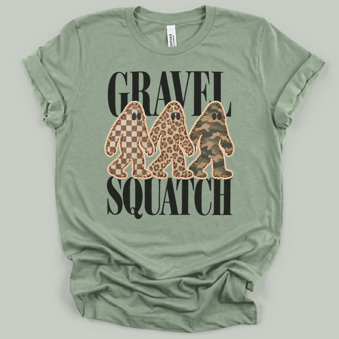 Gravel Squatch Faux Patchwork T-Shirt