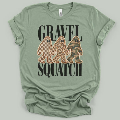 Gravel Squatch Faux Patchwork T-Shirt