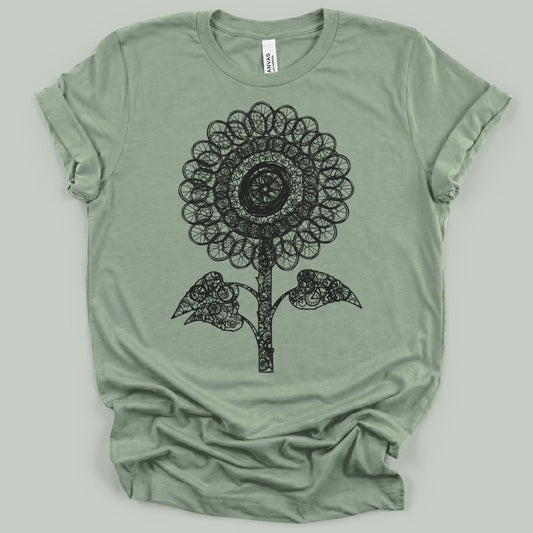 Bike Part Sunflower T-Shirt