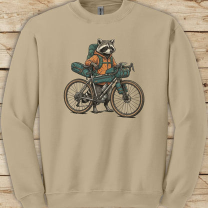 Bikepacking Raccoon Sweatshirt