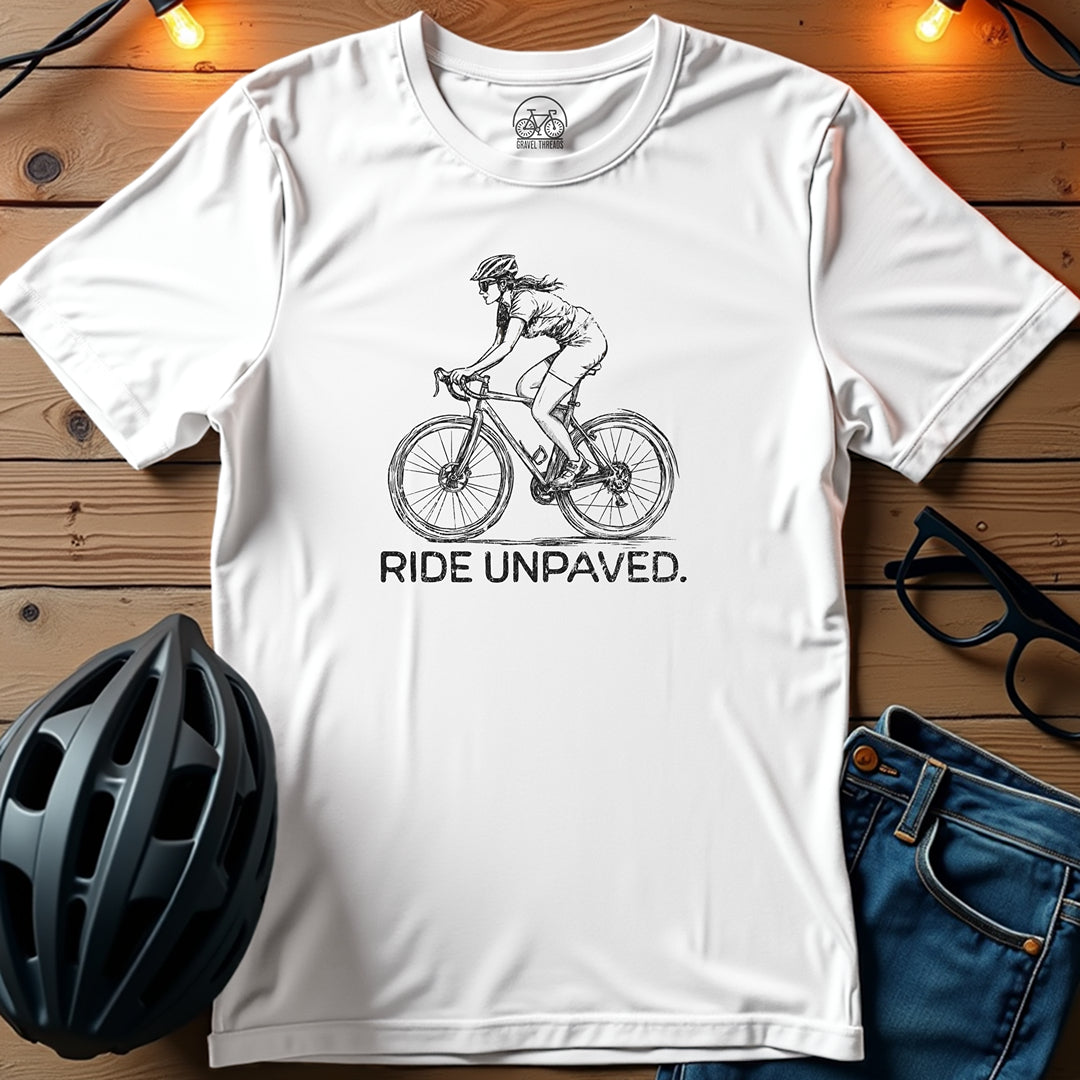 Ride Unpaved Adventure Awaits T-Shirt