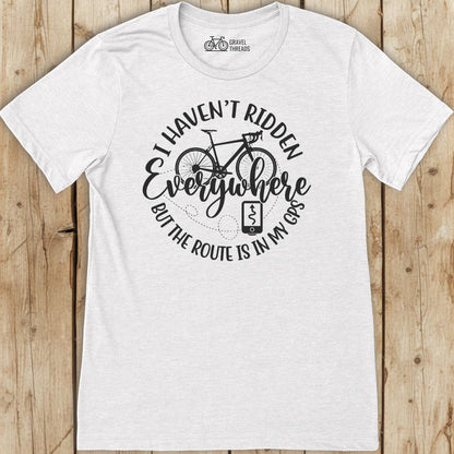 Route in GPS T-Shirt
