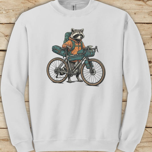 Bikepacking Raccoon Sweatshirt